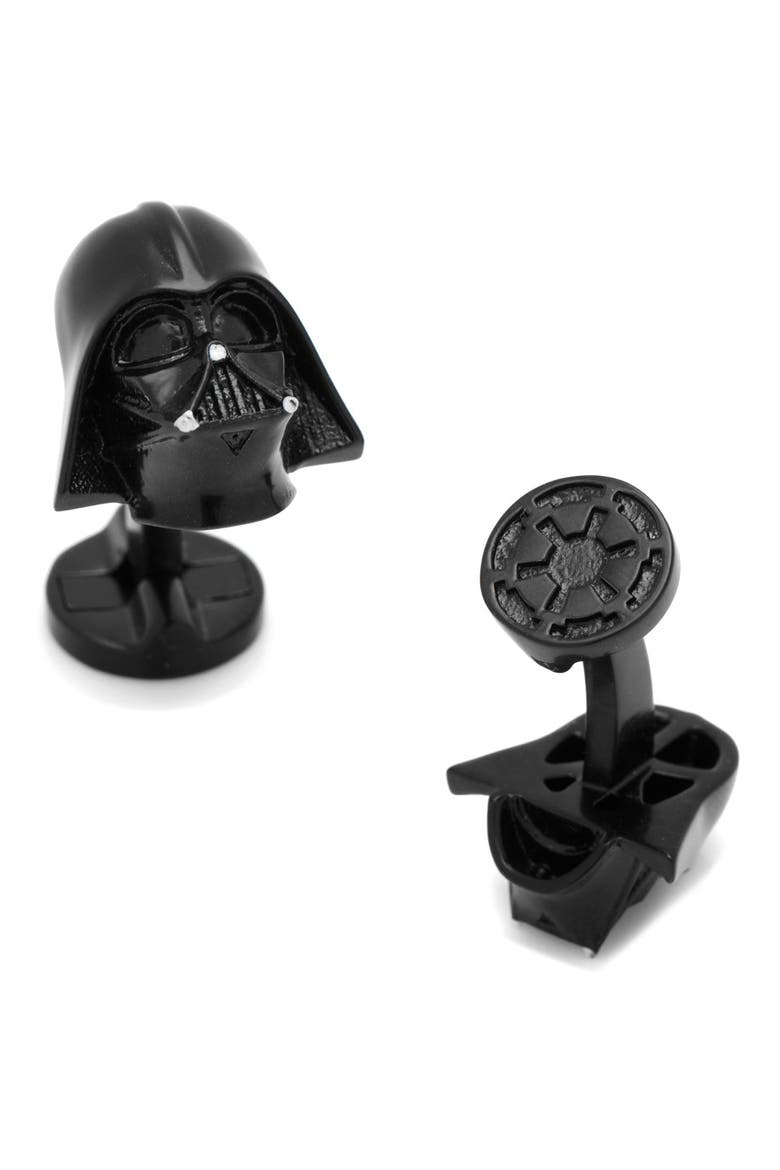 Star Wars Darth Vader Cuff Links, Main, color, BLACK
