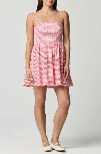 Florence by Mills Fit & Flare Smocked Minidress | Nordstrom