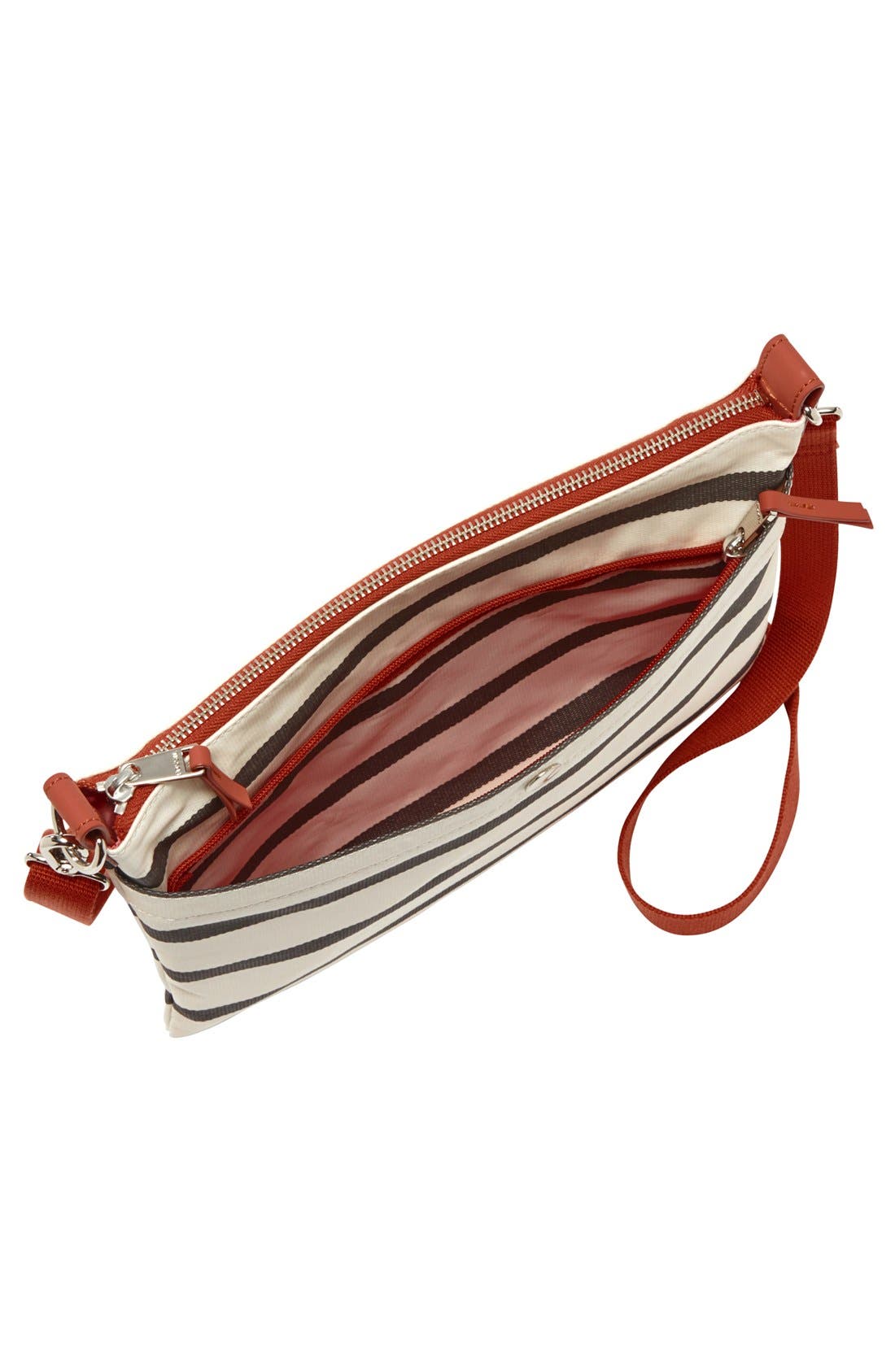 'Key-Per' Crossbody, Alternate, color, NAVY STRIPE