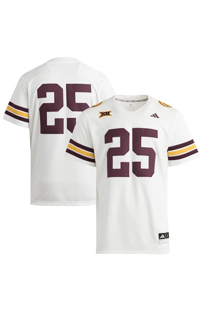 adidas Men's adidas #25 White Arizona State Sun Devils Premier Strategy Jersey, Main, color, White