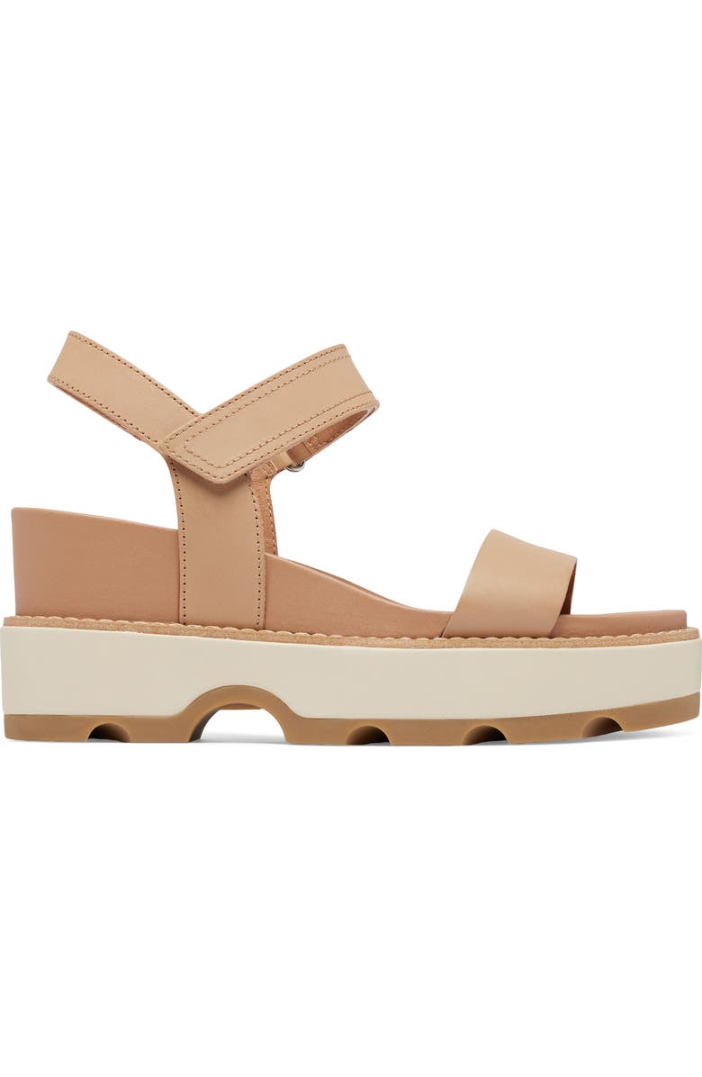 SOREL Joanie IV Y Strap Wedge Sandal, Alternate, color, Honest Beige/ Bleached Ceramic