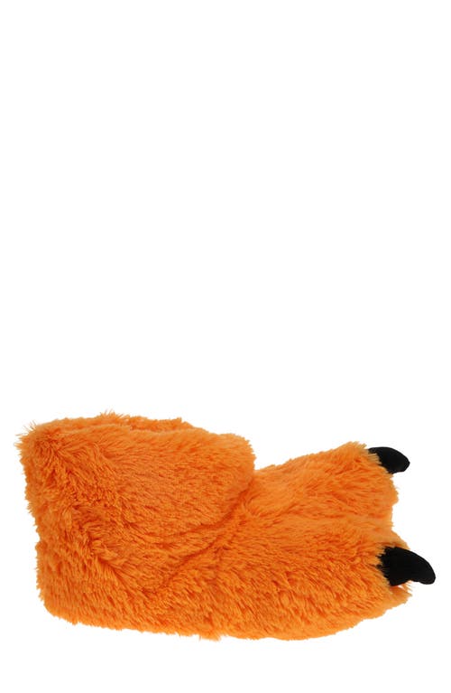 Sg Footwear Plush Duck Foot Slipper In Orange