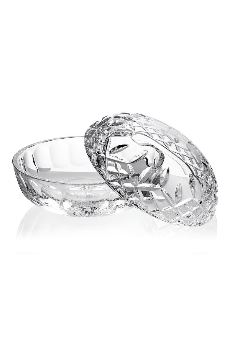 Lismore Crystal Covered Box, Alternate, color, CRYSTAL