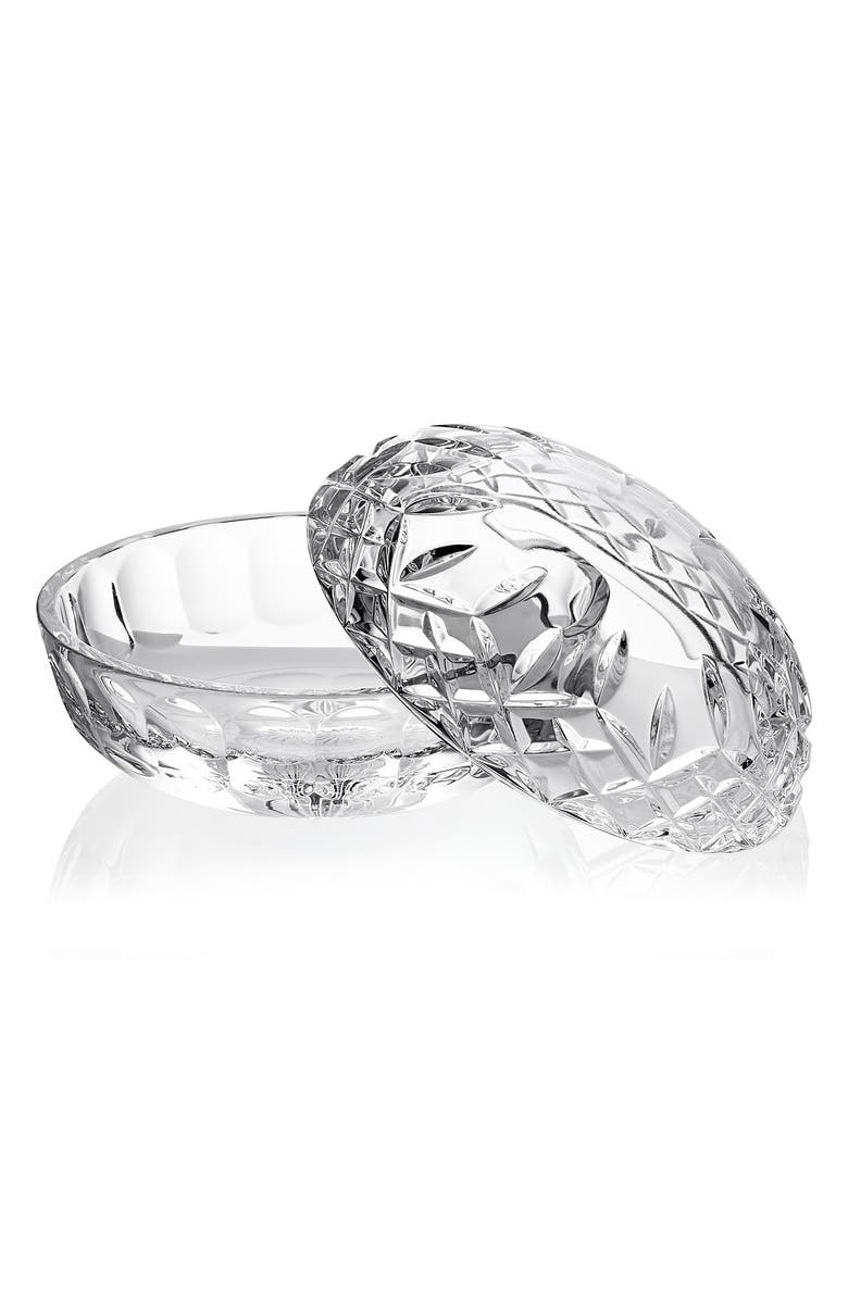 Waterford Lismore Crystal Covered Box, Alternate, color, Crystal