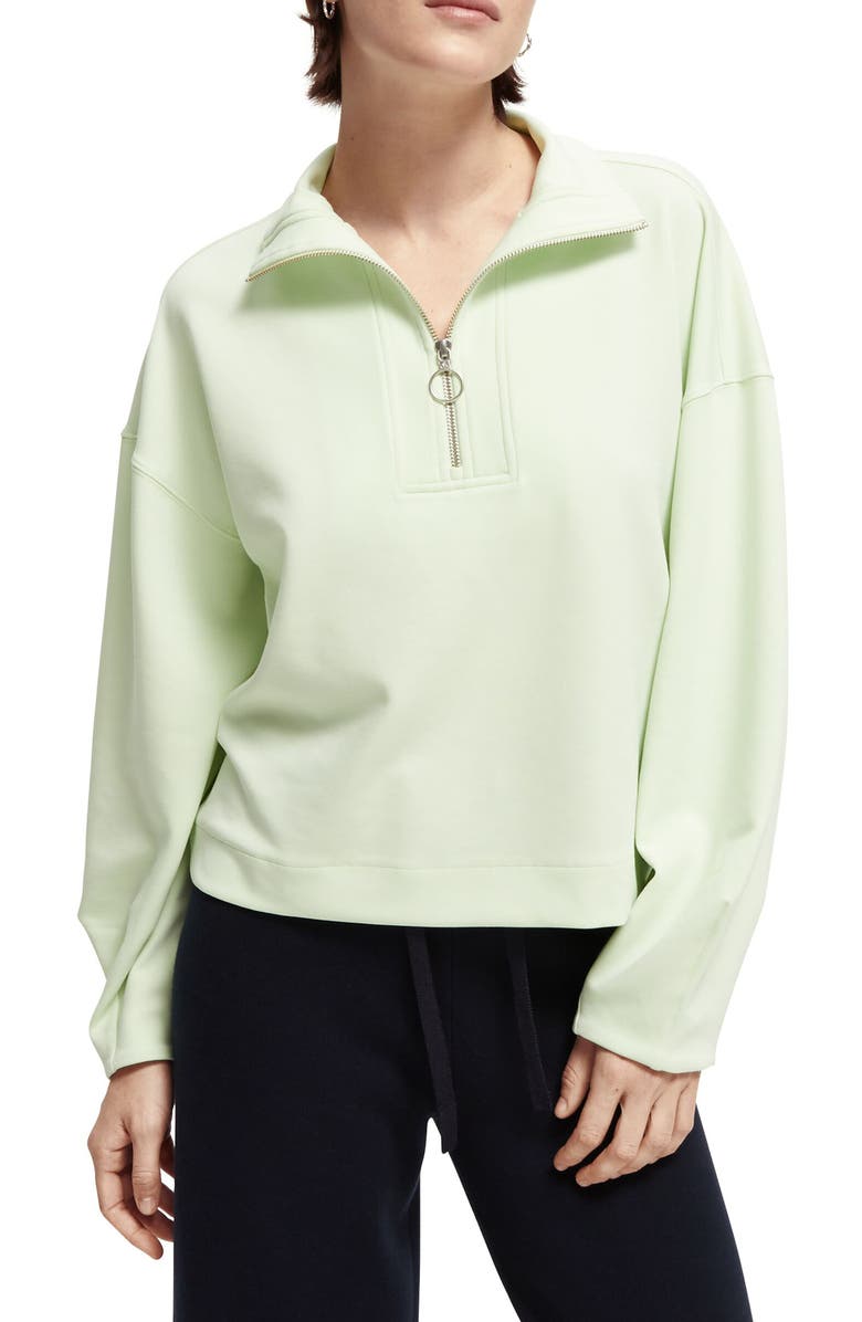 Scotch & Soda Half Zip Anorak Sweatshirt, Main, color,