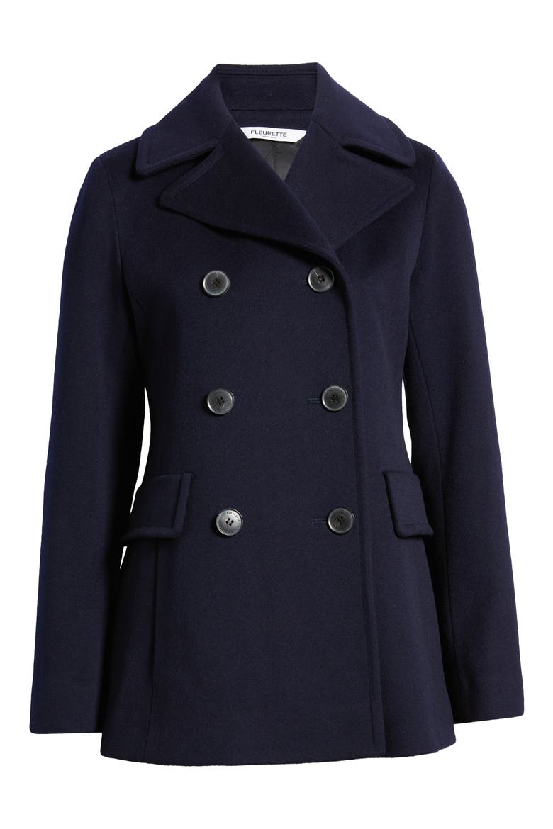Ali Wool Peacoat (Nordstrom Exclusive), Alternate, color, MIDNIGHT