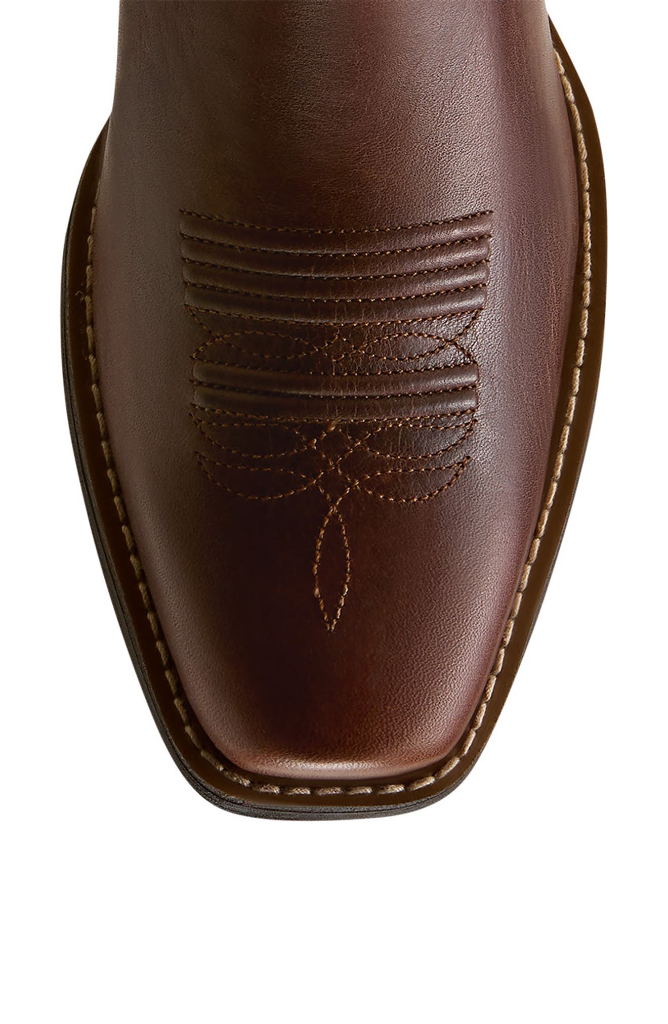 Round Up Narrow Cutter Toe Western Leather Boot, Alternate, color, ESPRESSO