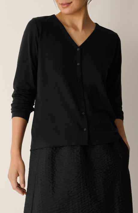 Eileen Fisher Boxy Button-Up Top