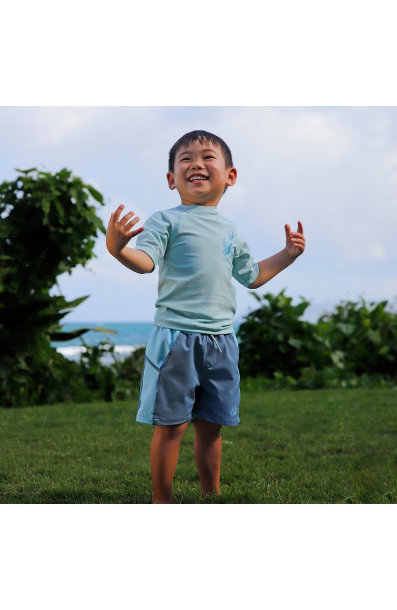 UV Skinz Active Swim Trunks, Alternate, color, Mirage/Aquamarine