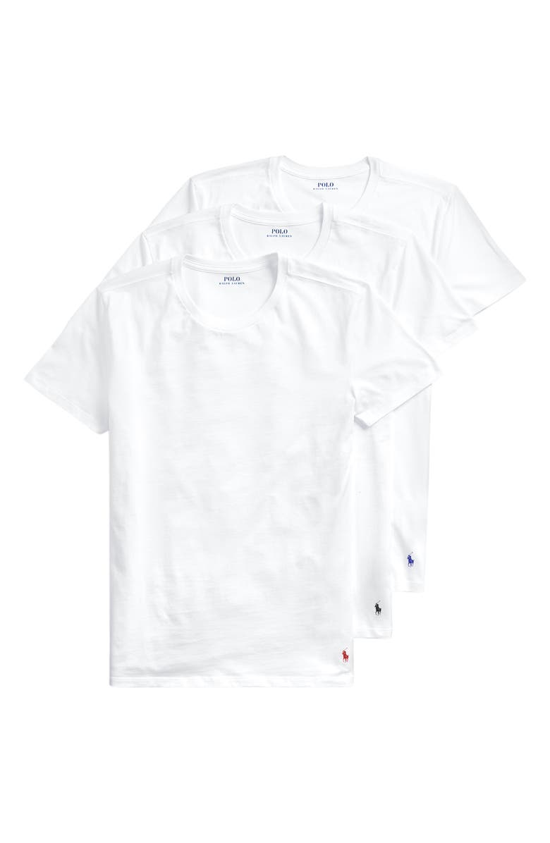 Polo Ralph Lauren 3-Pack Slim Fit Crewneck T-Shirt, Alternate, color,