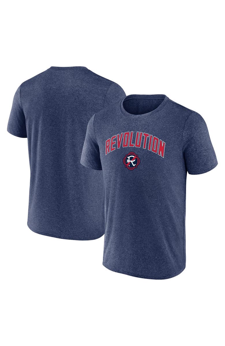 FANATICS Men's Fanatics Heather Navy New England Revolution Drop Kick T-Shirt, Main, color, Heather Navy