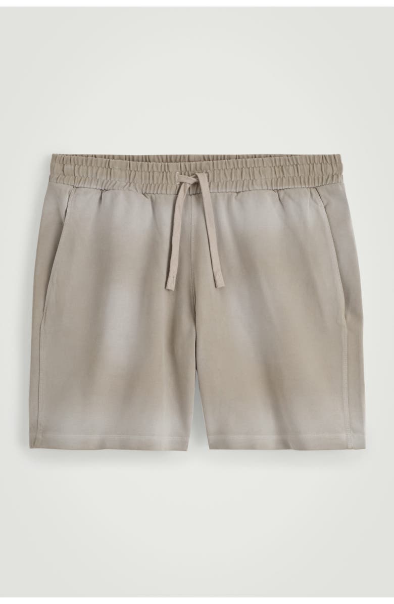 COS Washed-Jersey Drawstring Shorts, Alternate, color, Mole