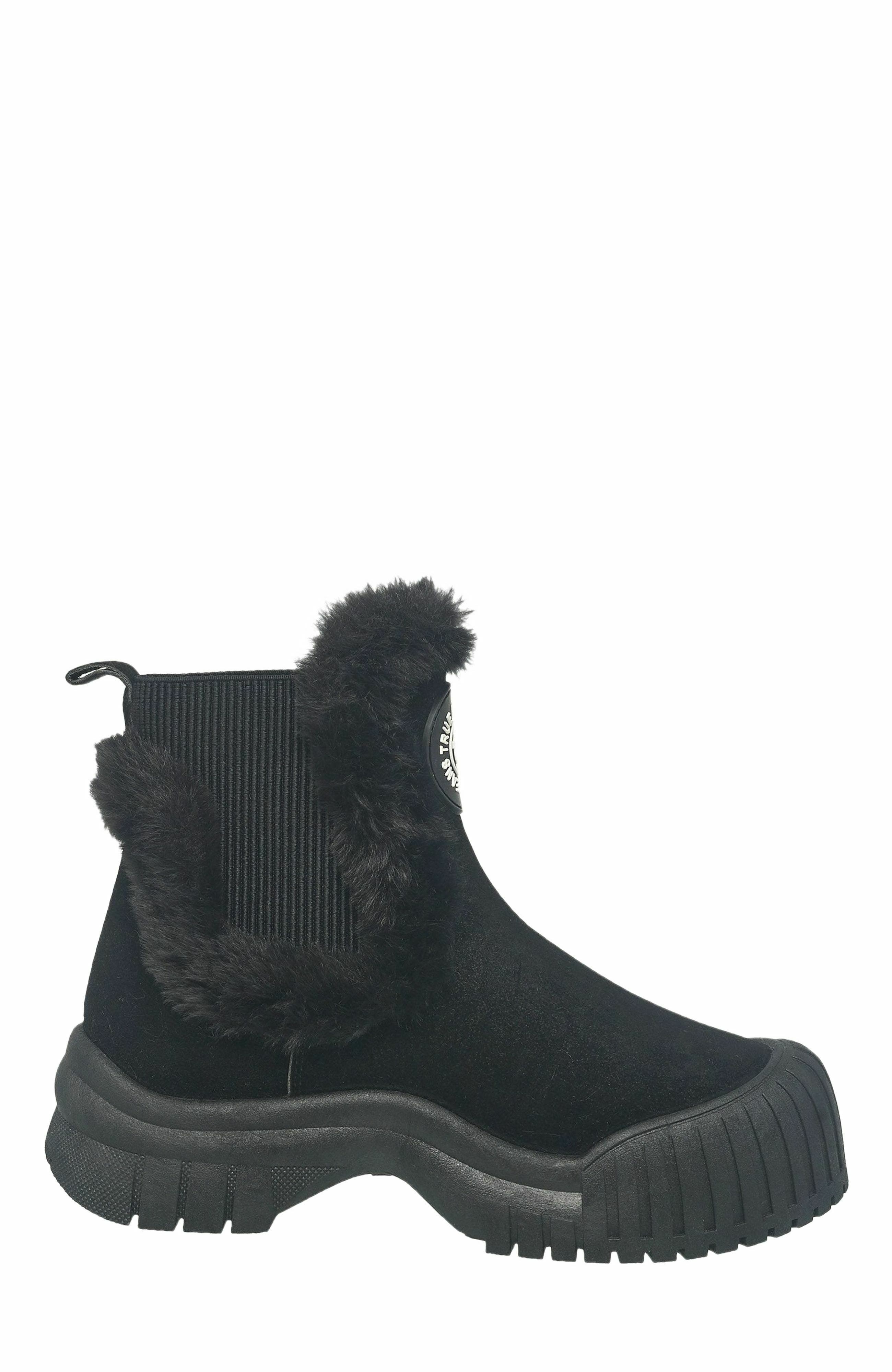 True Religion Austin Fur Trim Boot, Alternate, color, 