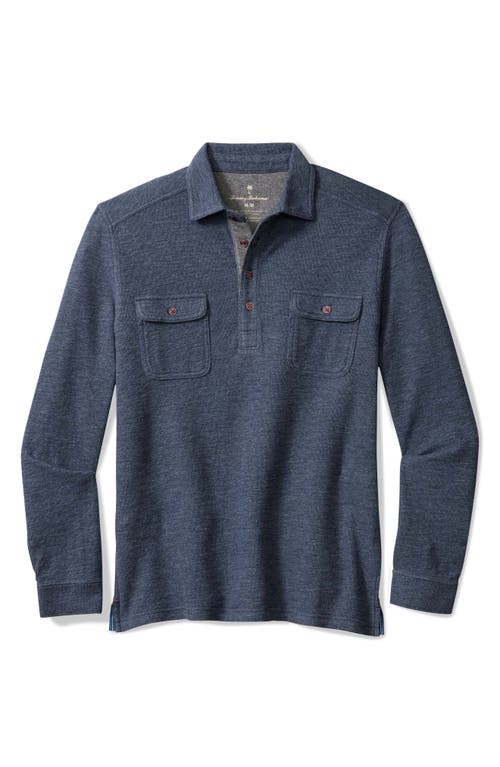 Tommy Bahama Penn Cove Long Sleeve Polo In Blue