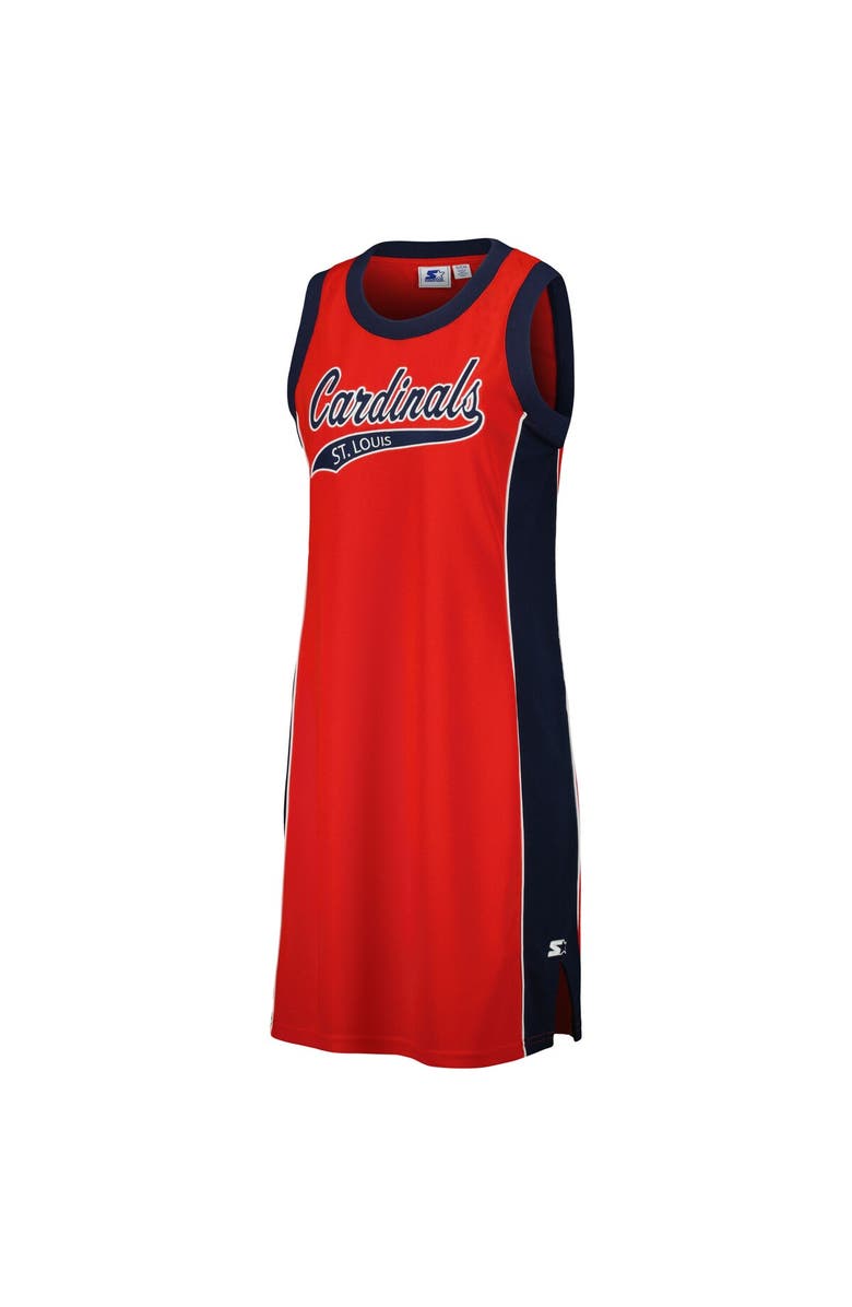 STARTER Women's Starter Red St. Louis Cardinals Slam Dunk Tank Sneaker Dress, Alternate, color, 