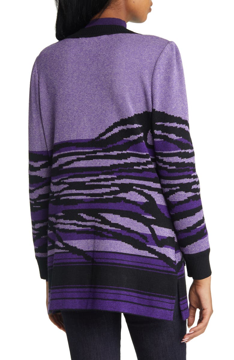 Ming Wang Landscape Stripe Cardigan, Alternate, color, 