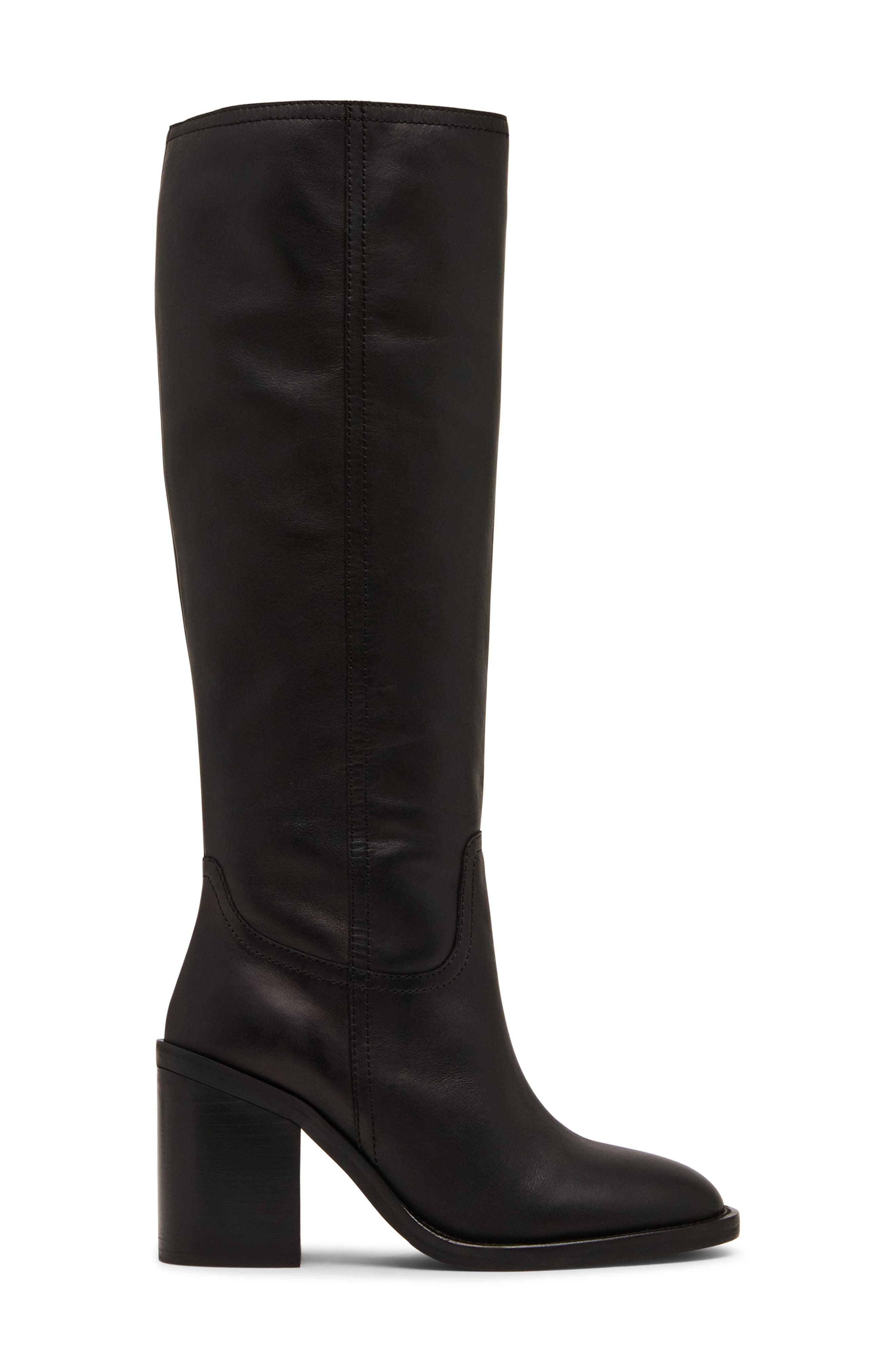 Blondo Penly Waterproof Knee High Boot, Alternate, color, Black Leather