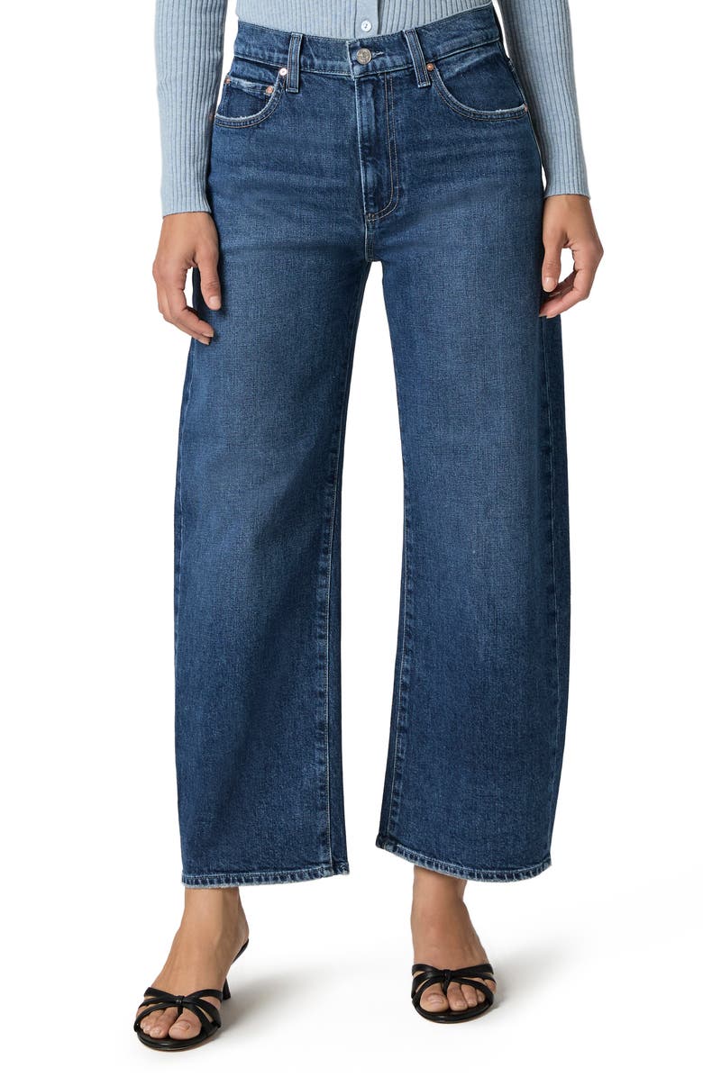 Arellia High Waist Ankle Barrel Leg Jeans