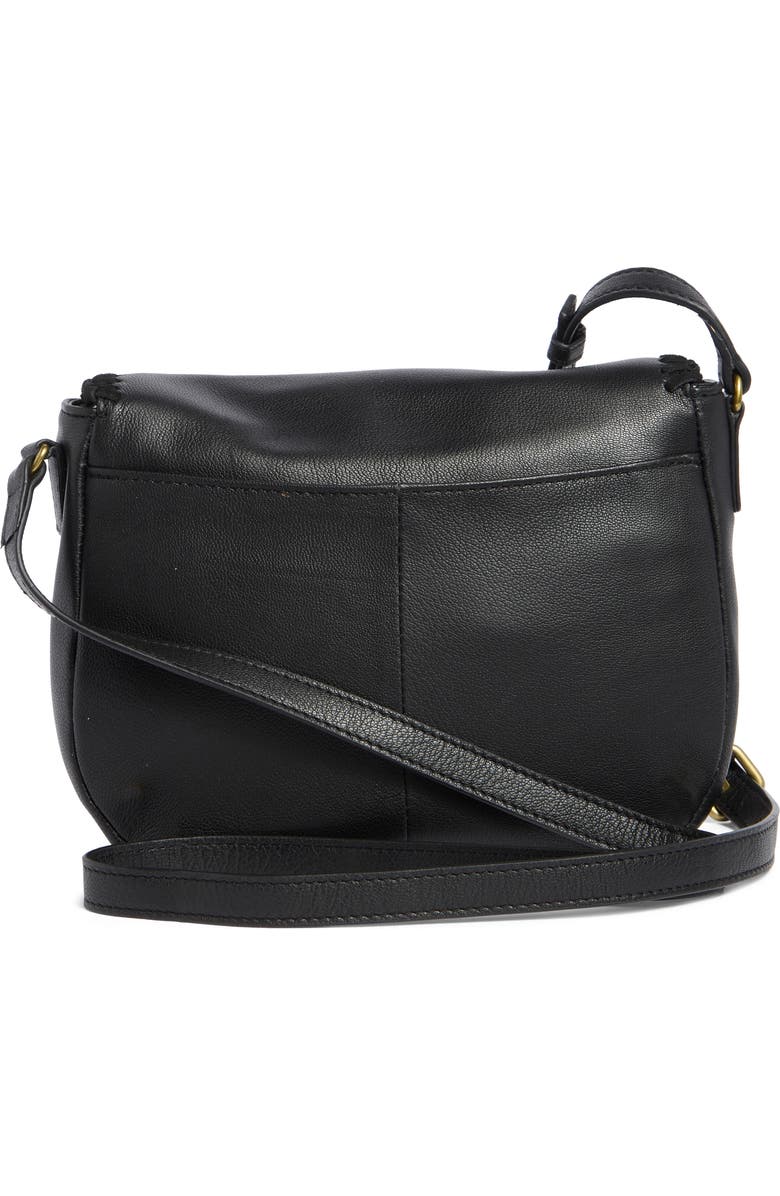 Lucky Brand Vall Crossbody Bag, Alternate, color, Black Goat Suede