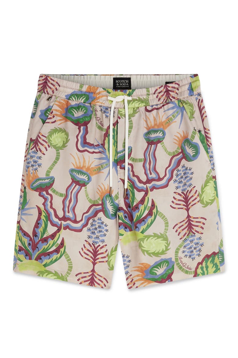 Relaxed Fit Bermuda Shorts, Alternate, color, DESERT FLORAL INFINITY