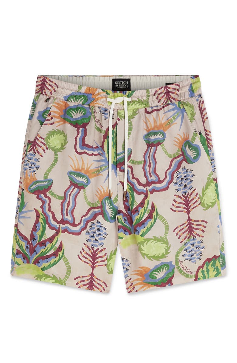 Scotch & Soda Relaxed Fit Bermuda Shorts, Alternate, color, Desert Floral Infinity