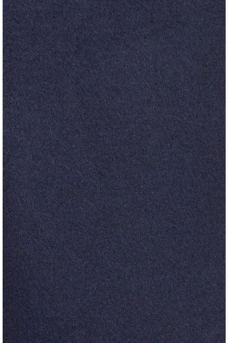 One-Button Plush Topper Coat, Alternate, color, BLUE NIGHT