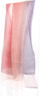 SAACHI Ombrè Shimmer Silk Scarf