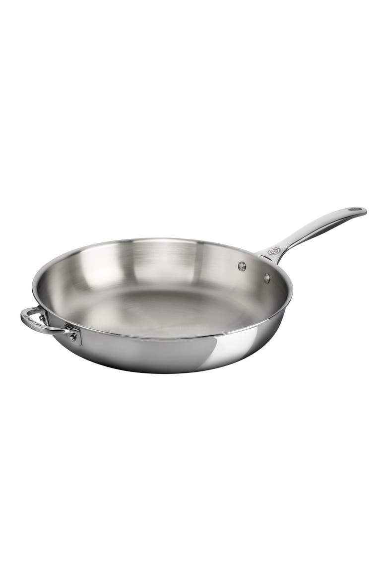 12.5-Inch Stainless Steel Fry Pan, Main, color, STAINLESS STEEL