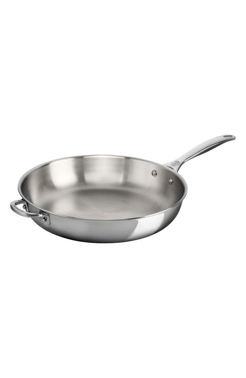 12.5-Inch Stainless Steel Fry Pan
