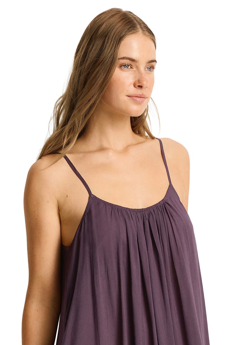 Resort Essentials Cover-Up Maxi Dress, Alternate, color, BLACKBERRY