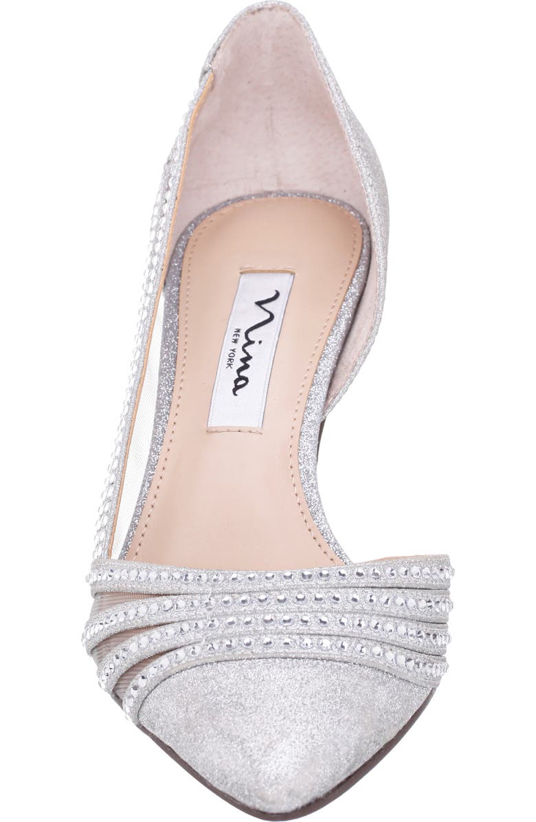 Nina Noreen Pointed Toe Half d'Orsay Pump, Alternate, color,