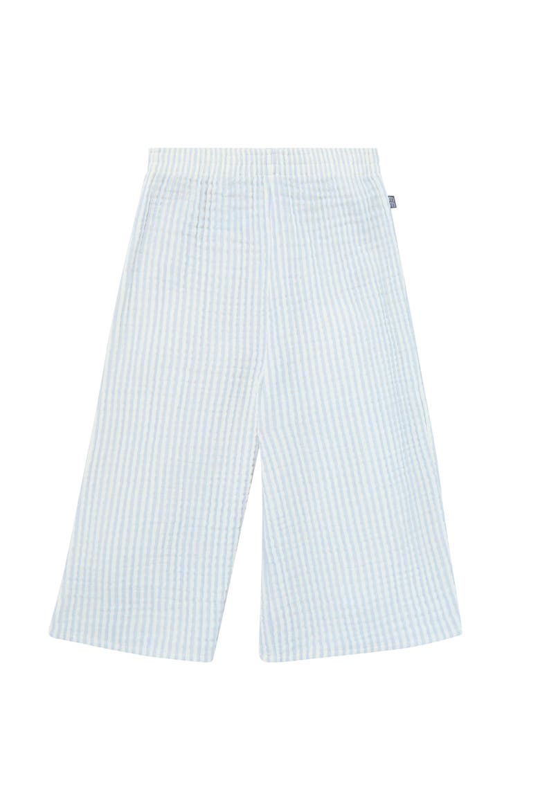 Top and Cropped Pants Set, Alternate, color, Blue Stripe