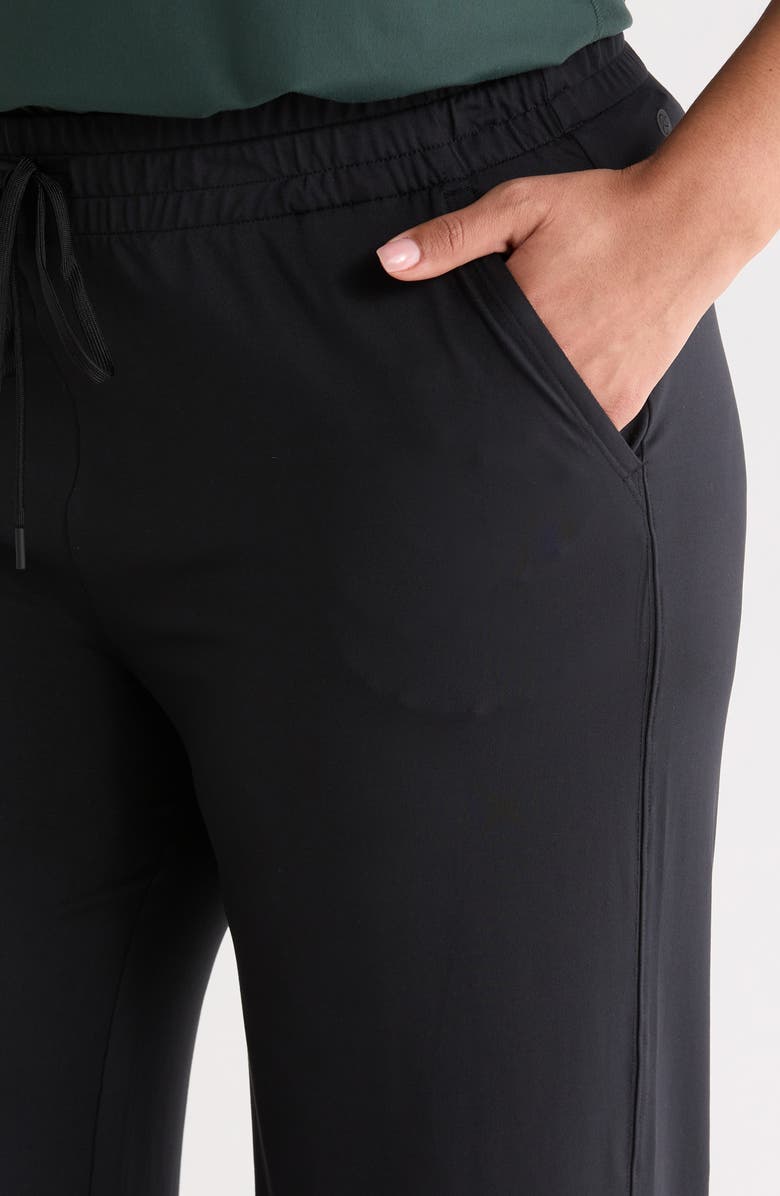 Zella Move In Straight Leg Sweatpants, Alternate, color, Black