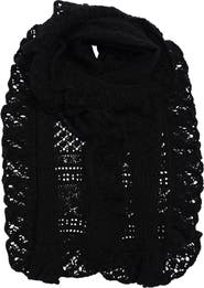 Lauren Ralph Lauren Pointelle Ruffle Scarf