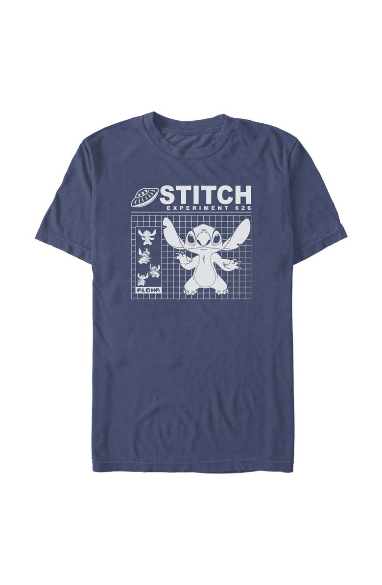 Lilo & Stitch Men's Lilo & Stitch Experiment 626 Graph Graphic T-Shirt, Alternate, color, Navy Blue