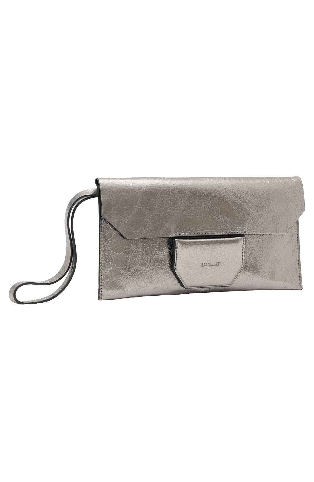 AllSaints Ursa Pouch, Alternate, color, Gunmetal Grey