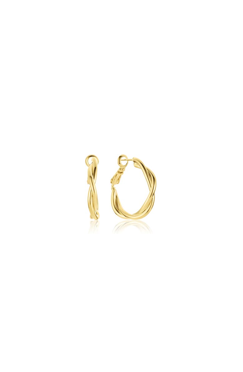 Set & Stones Lainey Twisted Hoops, Main, color, Gold