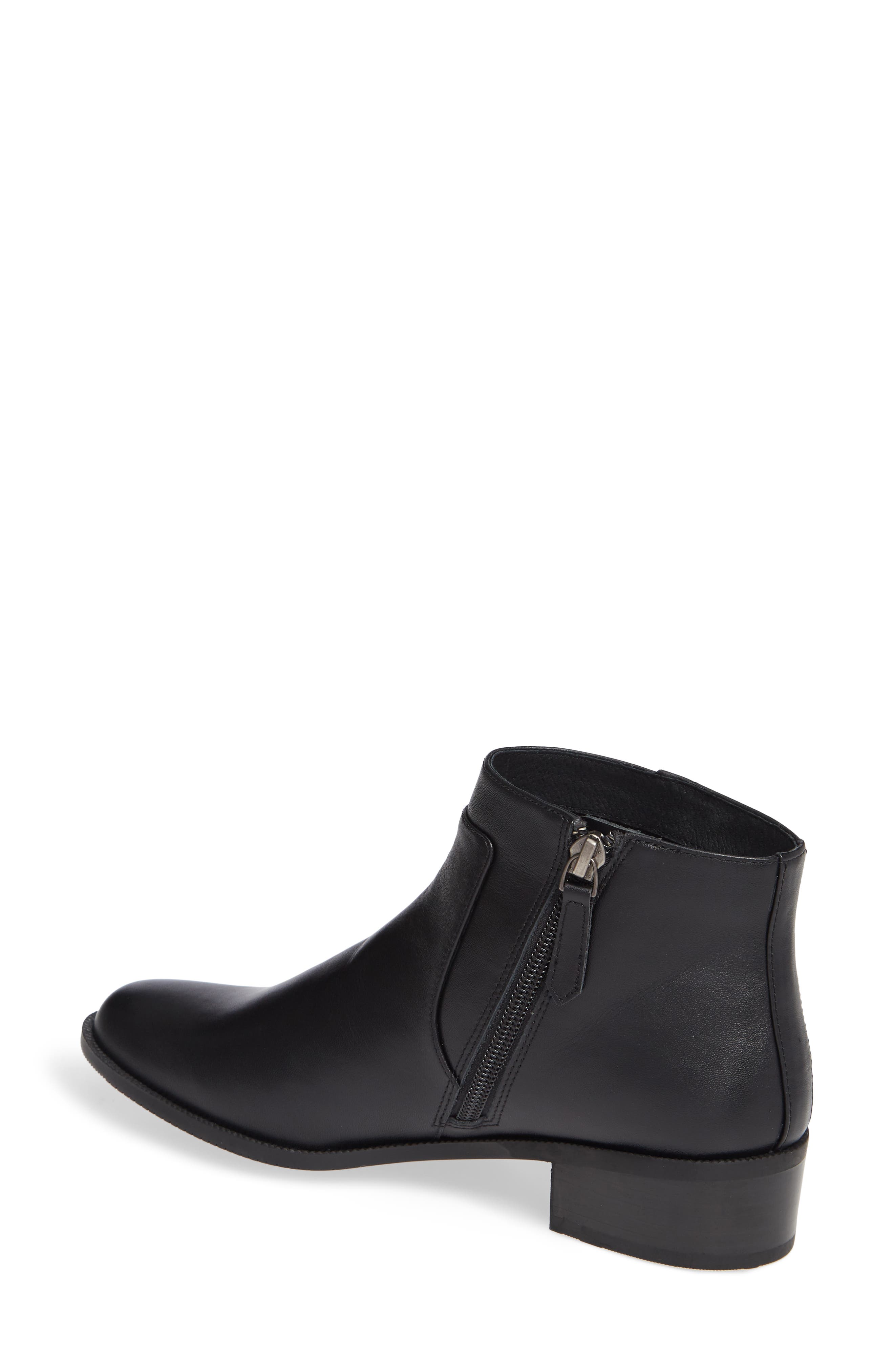 Benette Water Resistant Bootie, Alternate, color, BLACK LEATHER