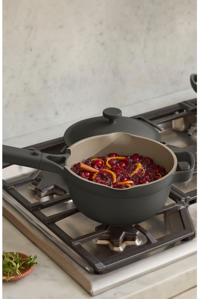 Ceramic Nonstick Perfect Pot, 2.75 Qt., Alternate, color, CHAR