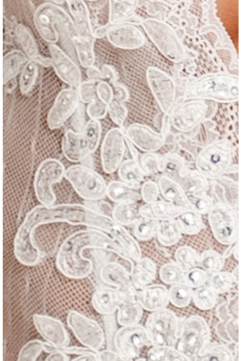 Zayla Lace Thong Teddy, Alternate, color, IVORY