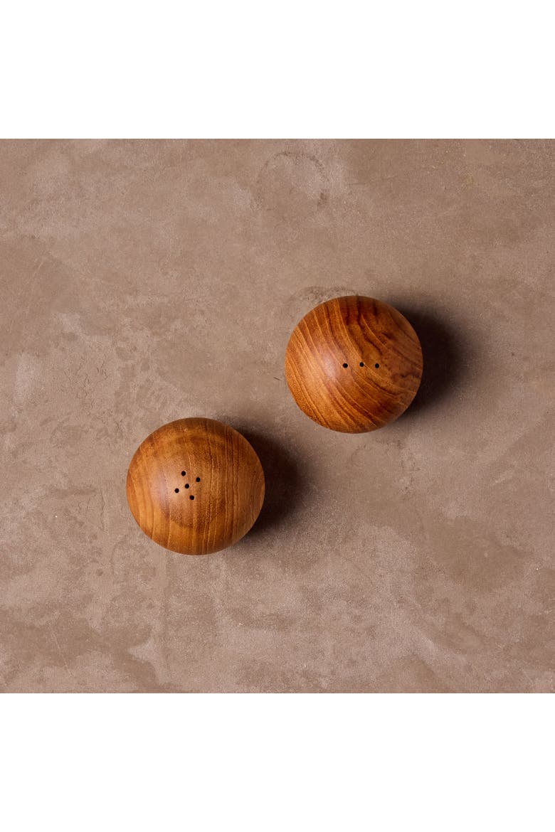 Teak Salt & Pepper Shaker Set, Alternate, color, Teak