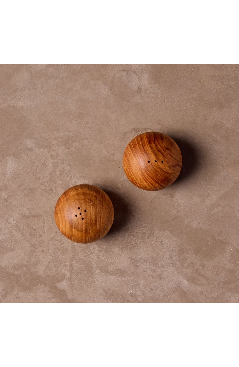 Be Home Teak Salt & Pepper Shaker Set, Alternate, color, Teak