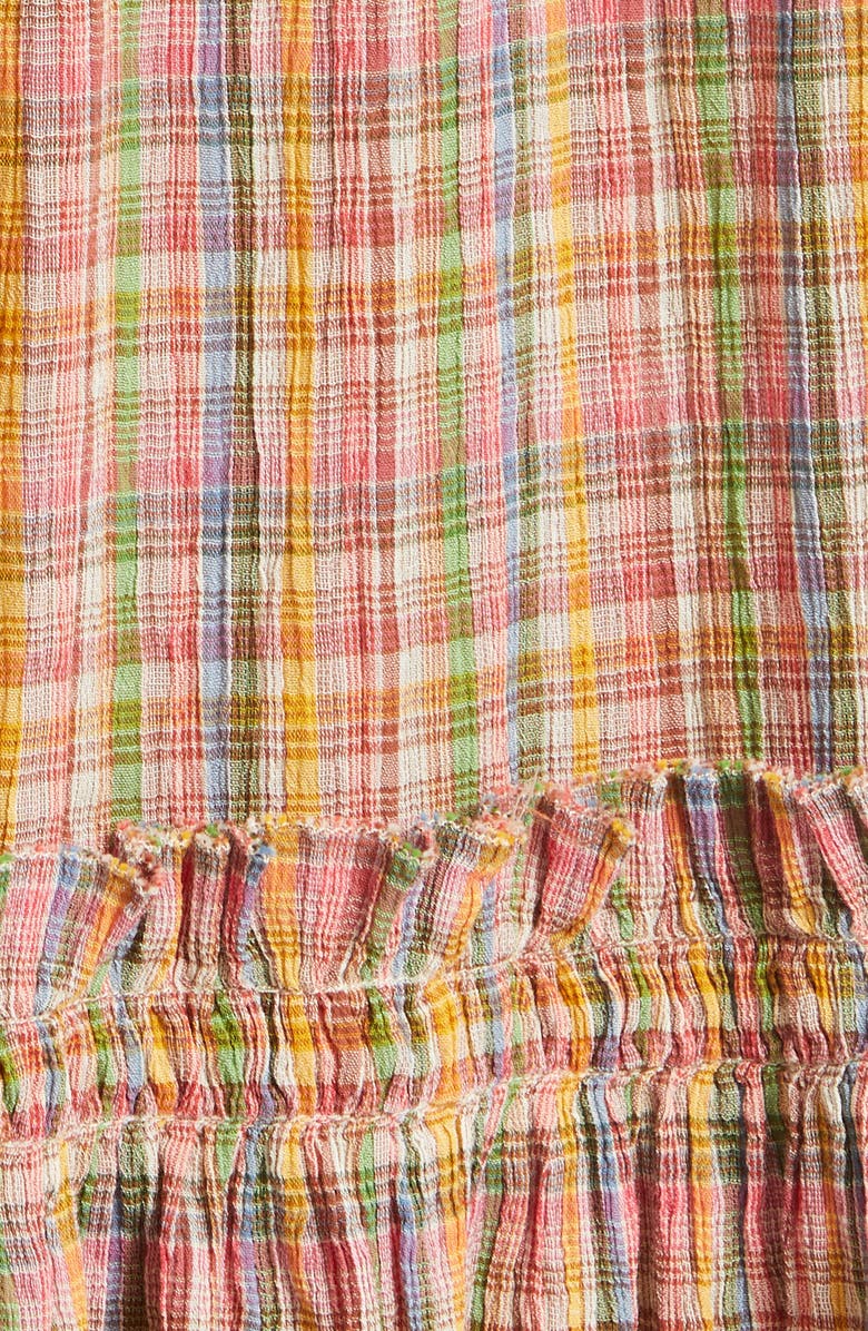 THE GREAT. The Nightingale Plaid Cotton Maxi Dress, Alternate, color, 