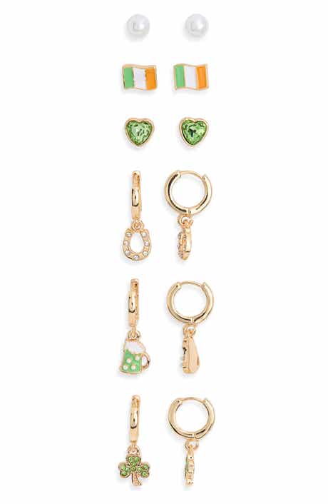 Leith Irish 6-Pack Assorted Huggie Earrings