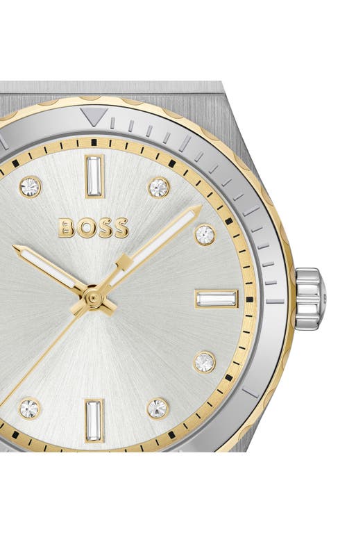 Hugo Boss Boss Candor Bracelet Watch, 32mm In Silver White