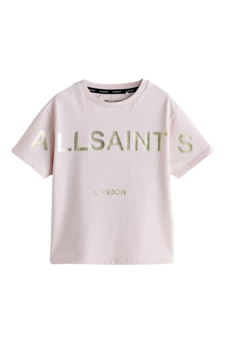 Kids' Metallic Biggie Logo Graphic T-Shirt, Main, color, PINK