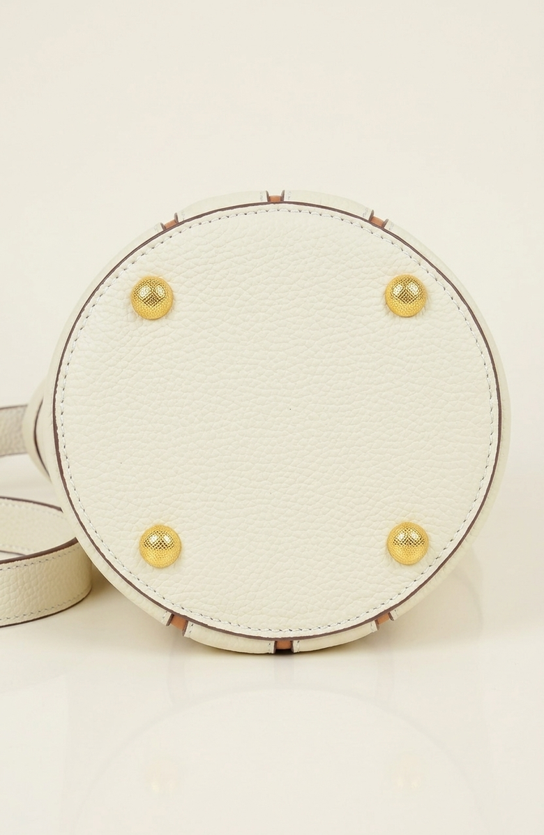 Modenaire Structured Mini Bucket Bag, Alternate, color, Cream