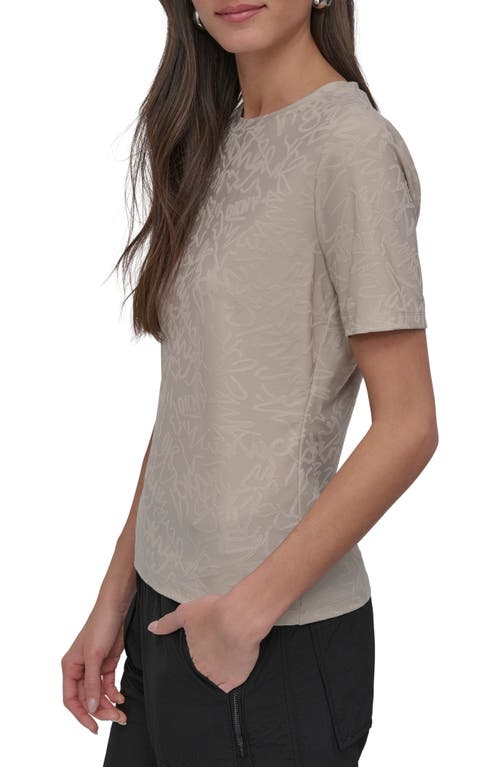 Dkny Graffiti Jacquard Knit To P In Pebble