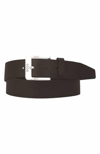 Jemio Pebbled Leather Belt