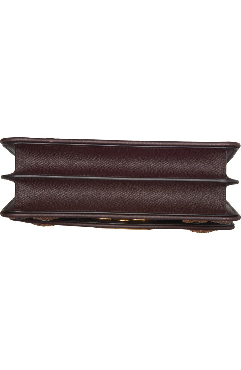 Valentino Garavani DeVain Embellished Genuine Calf Hair Shoulder Bag, Alternate, color, Brown Multi